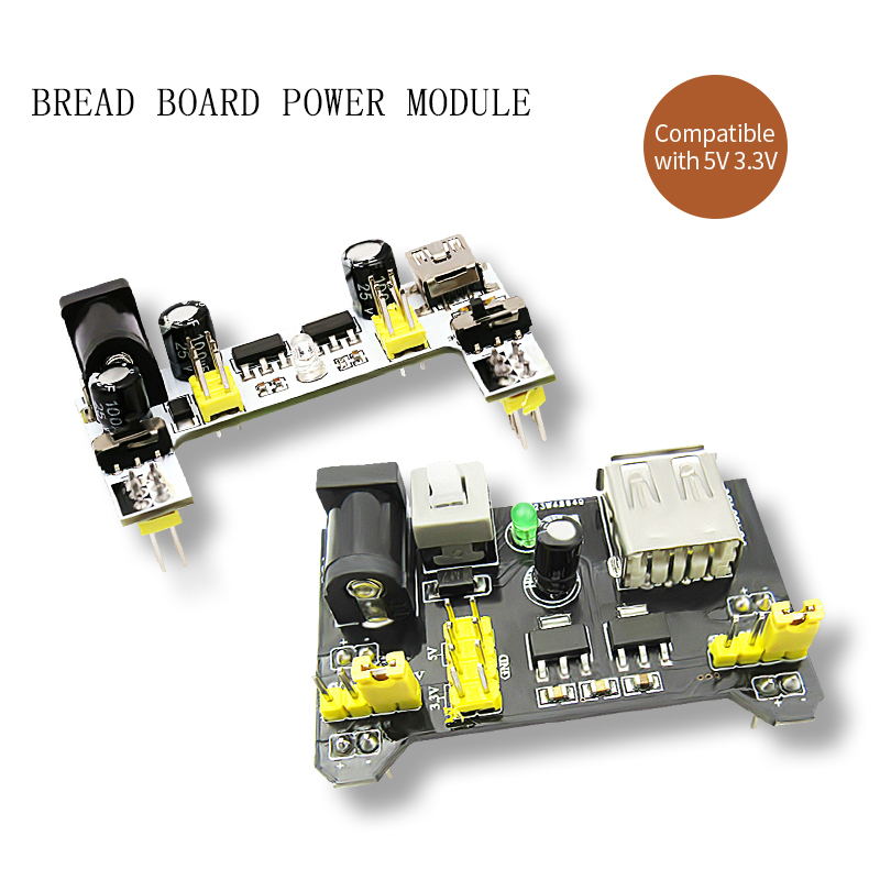 1pcs Breadboard Power Supply Module 2 Way 5v 33v Mb 102 Solderless Bread Board Dedicated Power 2594