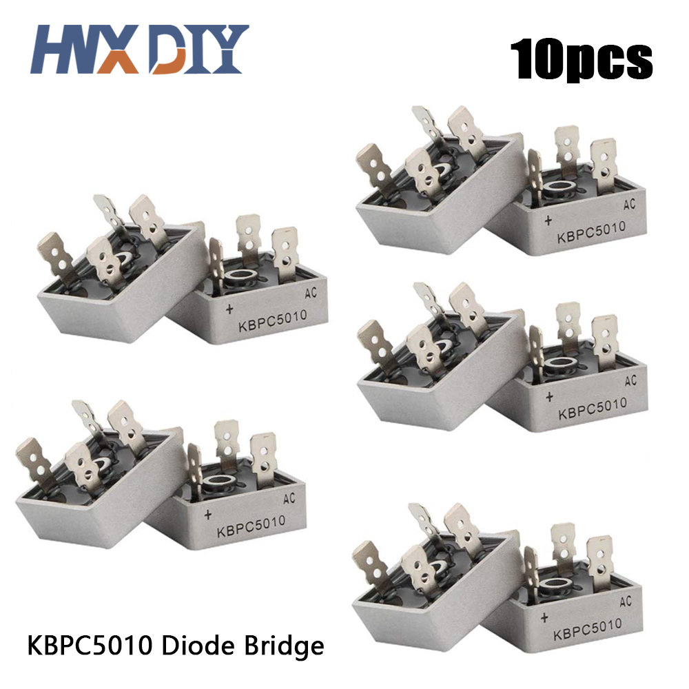 10pcs KBPC5010 Diode Bridge KBPC 5010 50A 1000V Diode Bridges Rectifier ...